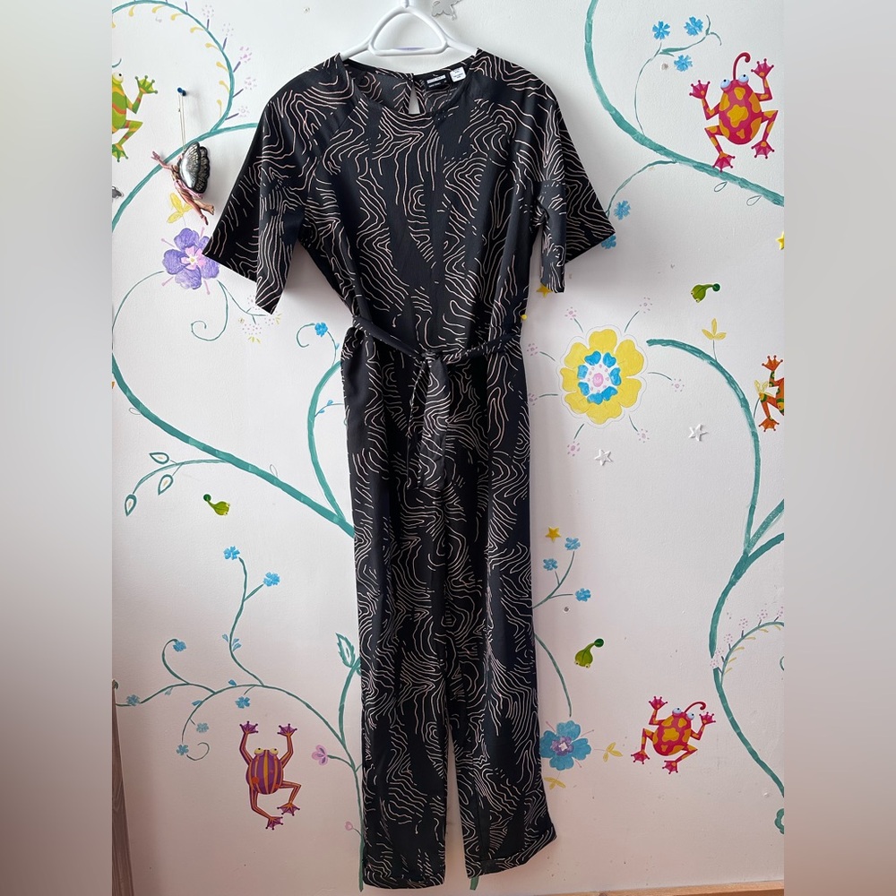 Noisy May Black Patterned Jumpsuits